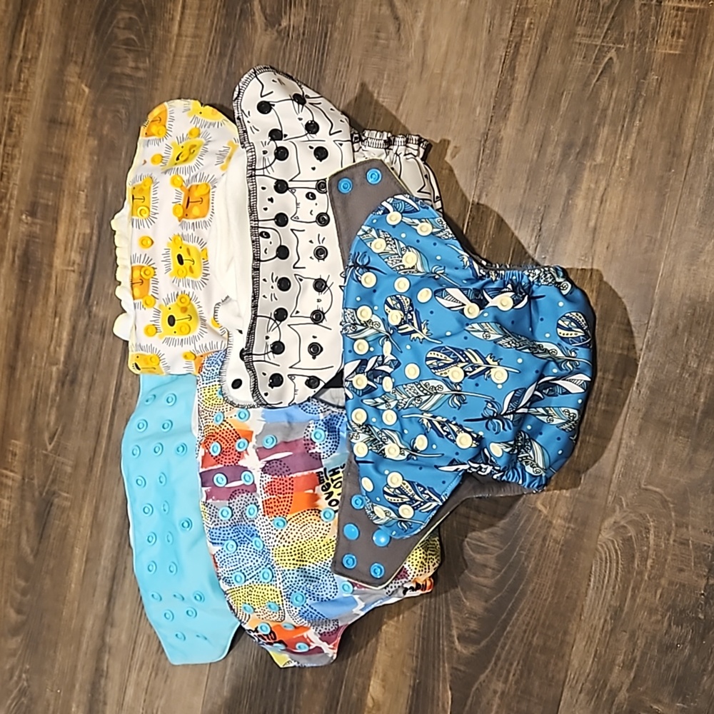 AIO Cloth Diapers (Bum Genius, Happy Flute)